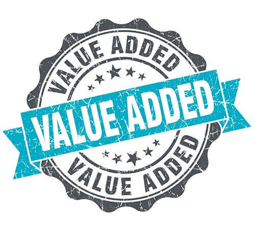 Emblem of value added