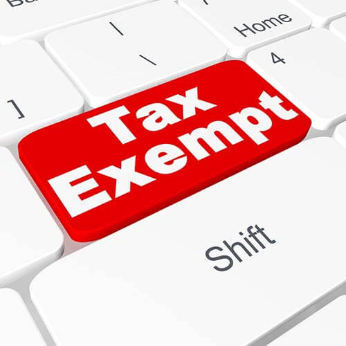 red tax exempt button on keyboard