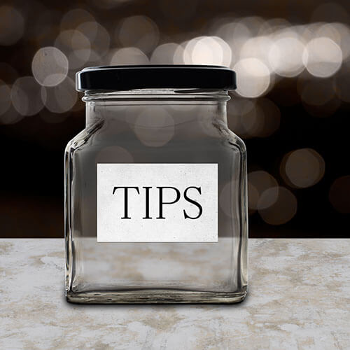 Tip jar with lid