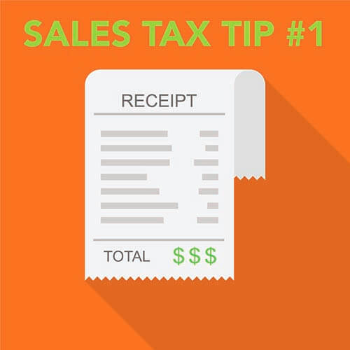 Restaurant sales tax tip