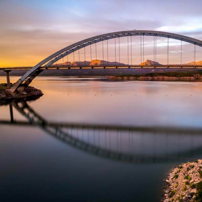 Bridge over water