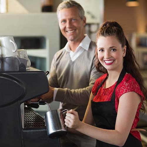 Girl working in family business signifying hiring kids for your business