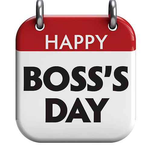 happy boss's day sign