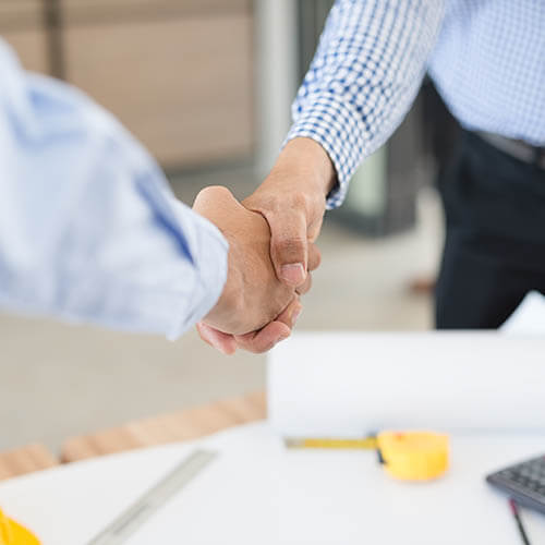 Businessmen handshake