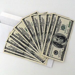 one hundred dollar bills